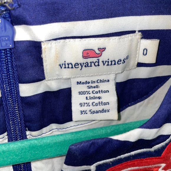 EUC Vineyard Vines Border Print Tunic Dress Nautical Theme Size 0 - Picture 2 of 6